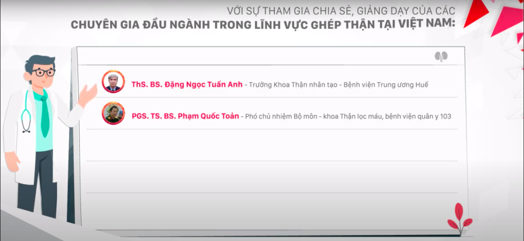 CHƯƠNG TRÌNH ĐÀO TẠO TRỰC TUYẾN - QUẢN LÝ TOÀN DIỆN BỆNH NHÂN SAU GHÉP THẬN